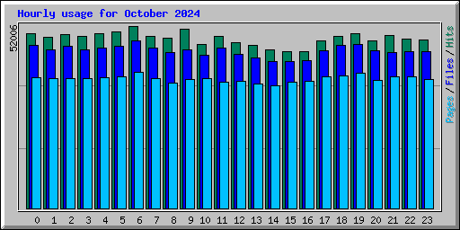 Hourly usage for October 2024